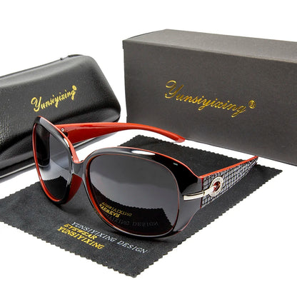 YSYX Polarized Women's Sunglasses Brand Designer Sun Glasses Fashion Classic Big Frame Glass Female Vintage Oculos De Sol ST2012
