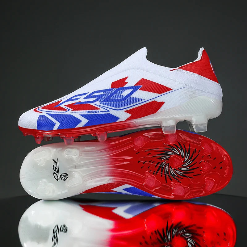 Nouvelles chaussures de football pour hommes, crampons pour terrain en herbe, de haute qualité, antidérapantes, légères, mi-hautes, pour les matchs en extérieur, chaussures de sport, très vendues pour l'entraînement.