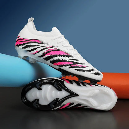 Chaussures de football pour homme, chaussures de sport, chaussures de match unisexes, crampons ultralégers, confortables, antidérapantes, pour l'extérieur, pour adultes, pour gazon, de haute qualité