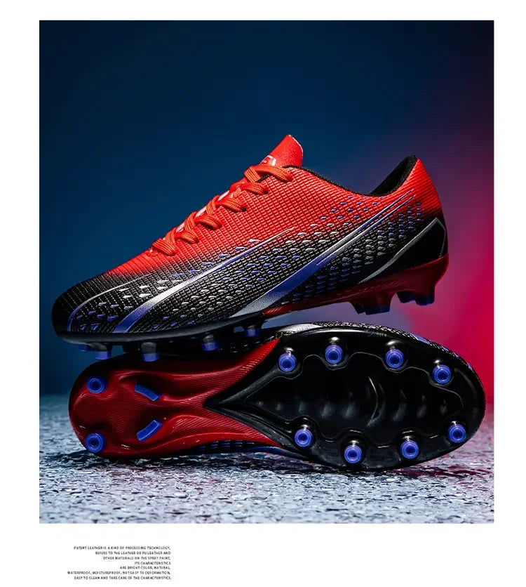 Hohe wasserdichte Fußballschuhe für Herren, rutschfest, robust, mit Stollendesign, atmungsaktivem Futter, für Outdoor-Rasenplätze, Profi-Fußball