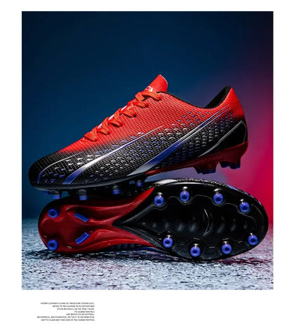 Hohe wasserdichte Fußballschuhe für Herren, rutschfest, robust, mit Stollendesign, atmungsaktivem Futter, für Outdoor-Rasenplätze, Profi-Fußball