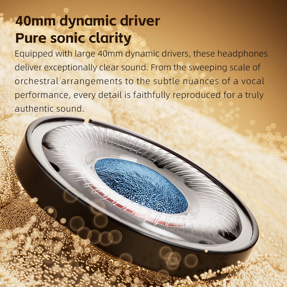 FiiO EH13 Wireless Noise Cancelling Headphones Bluetooth Over-Ear Headphones with Hybrid ANC, 45H Playtime, Travel Gaming Headphones