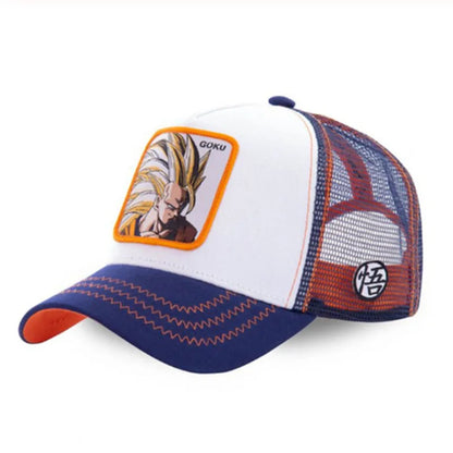 Casquette de baseball en coton Dragon Ball Styles Anime Son Goku - Hommes et femmes - Hip-hop - Papa - Casquette en maille ajustable - Casquette de camionneur