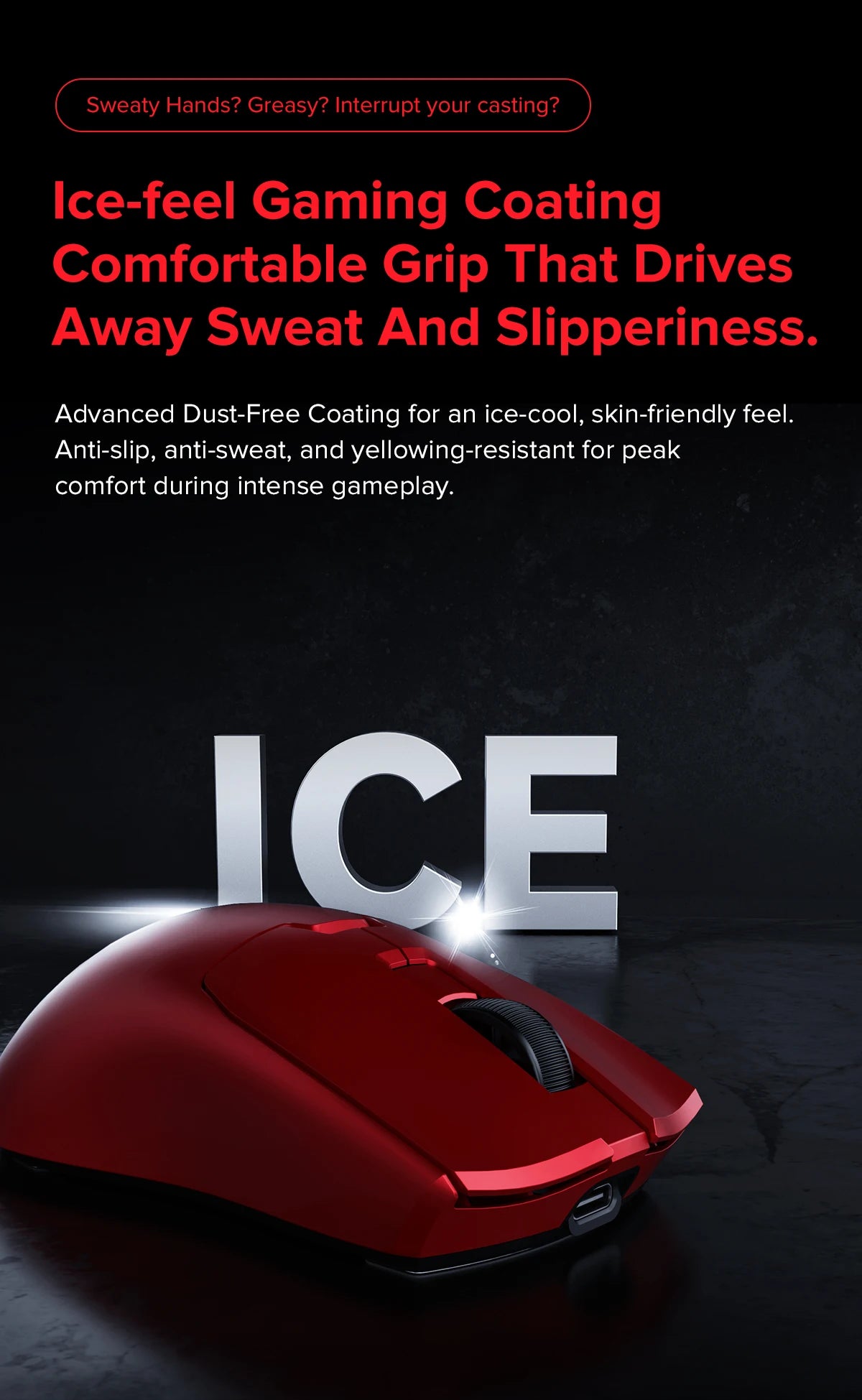 Delux M800mini Wireless Gaming Mouse 46g Lightweight PAW3395 Sensor 26000 DPI, 1000Hz Polling Rate Gaming Mouse for PC Gamer