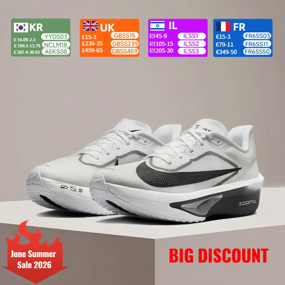 Nike ZOOM FLY 6 Casual Comfort Classic Training Shoes - Αντιολισθητικά, ανθεκτικά παπούτσια τρεξίματος με απορρόφηση κραδασμών FN8454-100