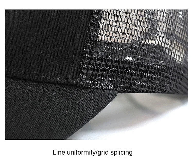 Oversize Trucker-kasket med store masker til mænd med stort hoved – XXL-baseballkasket – åndbar „Dad Hat“ – 58–60 cm, 60–65 cm
