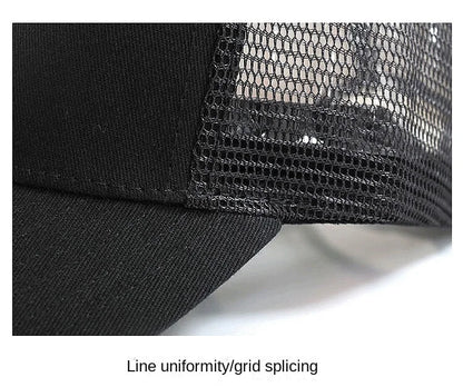Oversize Trucker-kasket med store masker til mænd med stort hoved – XXL-baseballkasket – åndbar „Dad Hat“ – 58–60 cm, 60–65 cm