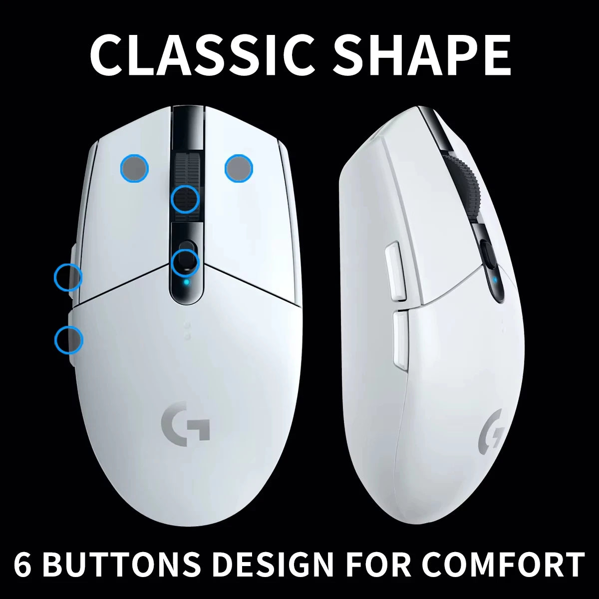 Logitech G305 G304 Gaming Mouse Wireless High DPI Gaming Mouse with 12000 DPI, HERO Sensor, Long Battery Life for PC Gaming, Home & Office