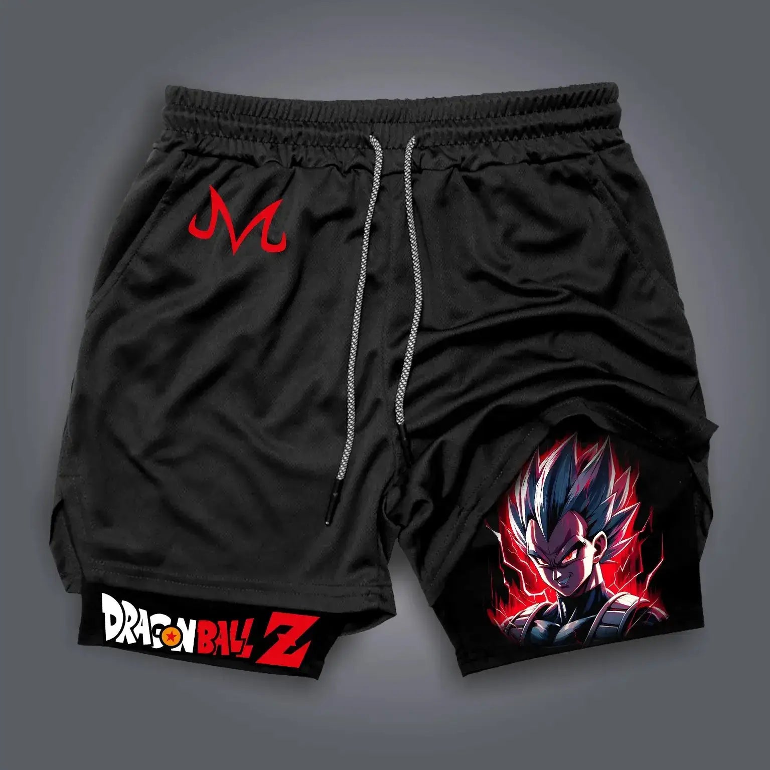 Dragon Ball Super Licensed Shorts 2025 - Japanese Anime Breathable Quick-Dry Beach Pants, Retro Y2K Hip Hop Style, produit gaming premium Fraquane