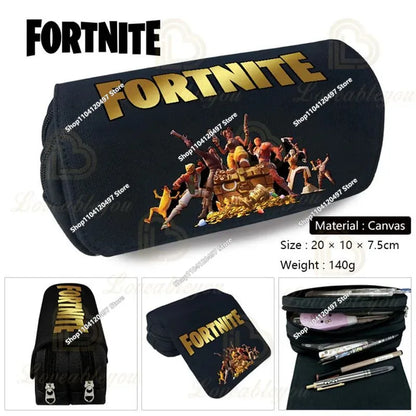 Fortnite Battle Royale Pencil Case for Kids Cartoon Stationery Storage Pen Box School Supplies Birthday Gift