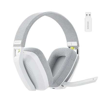 BINNUNE BW06 Casque Gamer Sans Fil Bluetooth 2.4GHz avec Micro pour PS5 PS4 PC Mac PlayStation, Headset Stéréo pour Joueurs