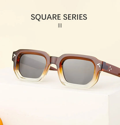 Polarized Square Sunglasses Men 2026 Luxury Brand Designer New Fashion Rectangle Sun Glasses For Women Driving Shades Eyewear