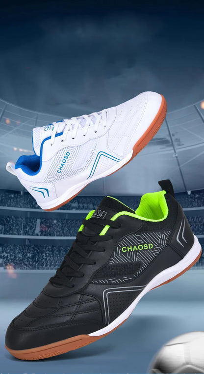 Crampons de football professionnels pour hommes, antidérapants, pour entraînement de Futsal, résistants à l'usure, ultralégers, pour l'extérieur et l'intérieur, baskets unisexes