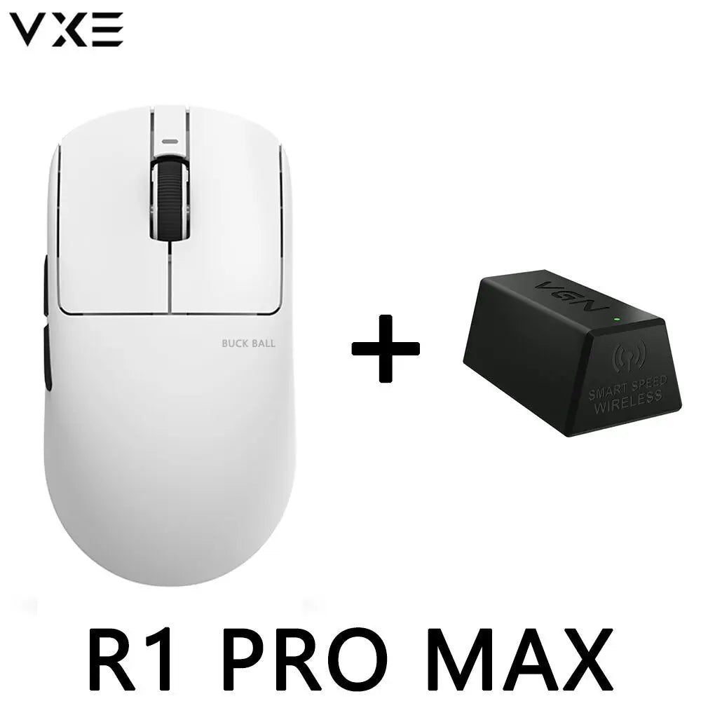 VXE Dragonfly R1 Pro Max Gaming Mouse, Wireless Bluetooth Gaming Mouse with PAW3395 Sensor, Rechargeable Lightweight Ergonomic Esports Mouse