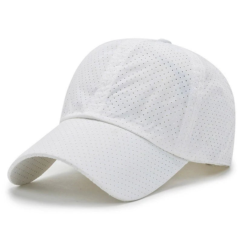 Mesh Quick Dry Cap – Herre-løbe- og sportsbaseballkasket – Dame-golf- og tennis-kasket – Udendørs jogging-kasket – Åndbar solhat