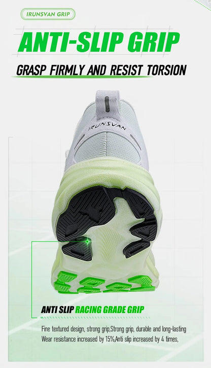 IRUNSVAN Nuove scarpe da maratona con soletta in carbonio: leggere, ammortizzanti e adatte come scarpe sportive da uomo