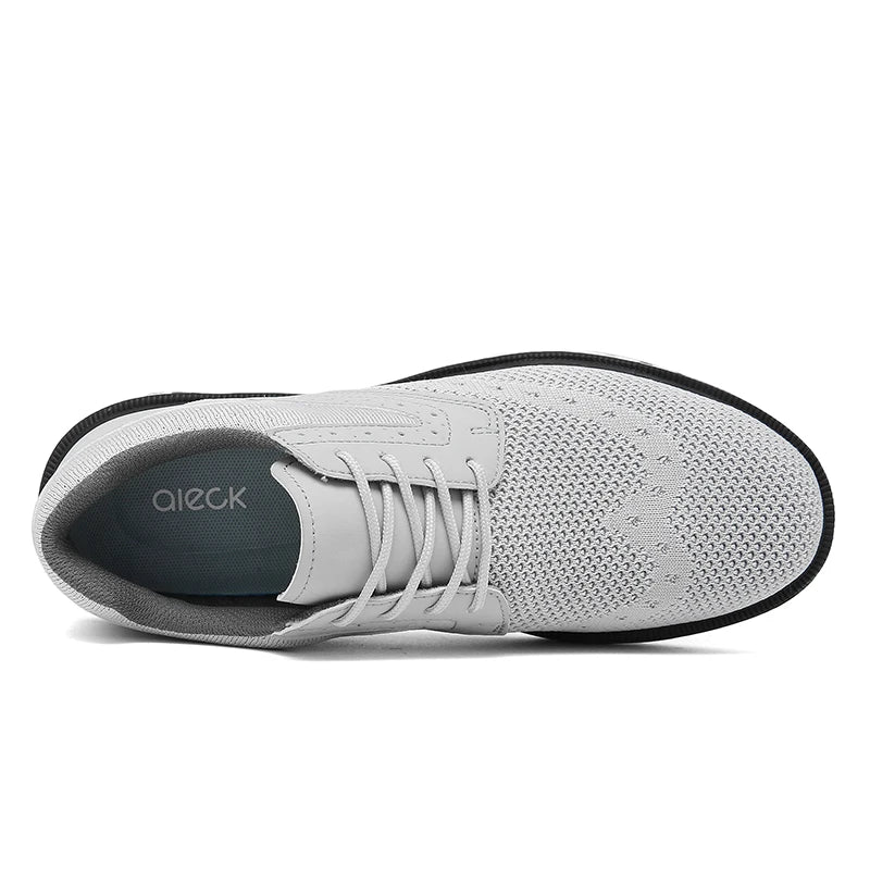 LiXingMing Golf Shoes Men Gray Large Size To 48# Breathable Cleats Golf Sport Shoes Teenager Training Golf Coach Sneakers