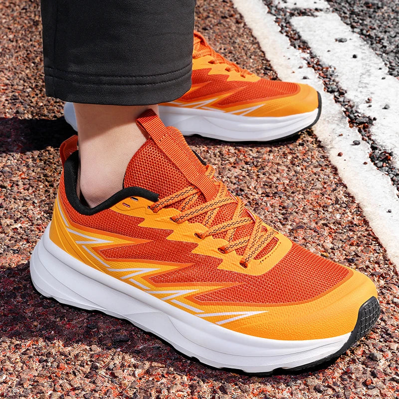 Męskie buty sportowe o szerokim kroju, wygodne, z oddychającą siateczką – buty do ćwiczeń na świeżym powietrzu, uniwersalne buty sportowe do codziennych dojazdów