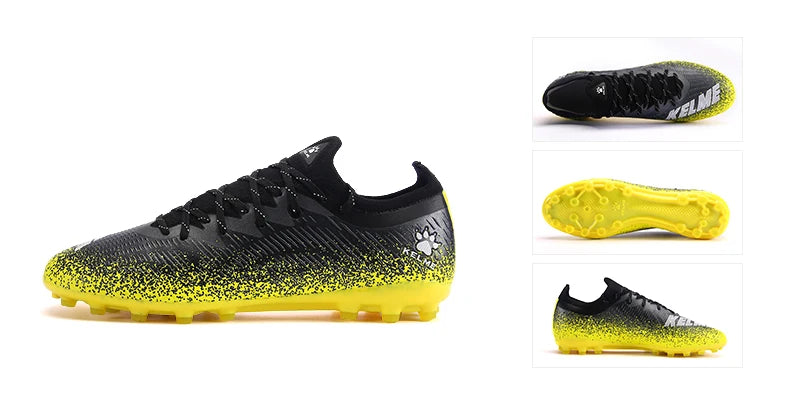KELME Football Shoes Men's MG Adult Game Short Nails Professional Grass Non-Slip Shock Absorption Training Shoes ZX80121057