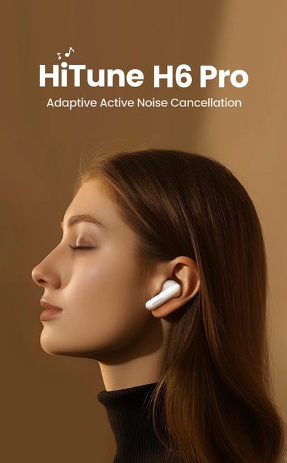 UGREEN ANC Semi-Open TWS Bluetooth 5.3 Earbuds – Adaptive Noise Cancelling LDAC Hi-Res Audio Wireless Earphones with Charging Case