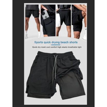 2026 Summer Dragon Ball Z Dark Inferno Spirit Goku 3D Printed Double-Layer Loose-Fitting Breathable Quick-Drying Short Pants