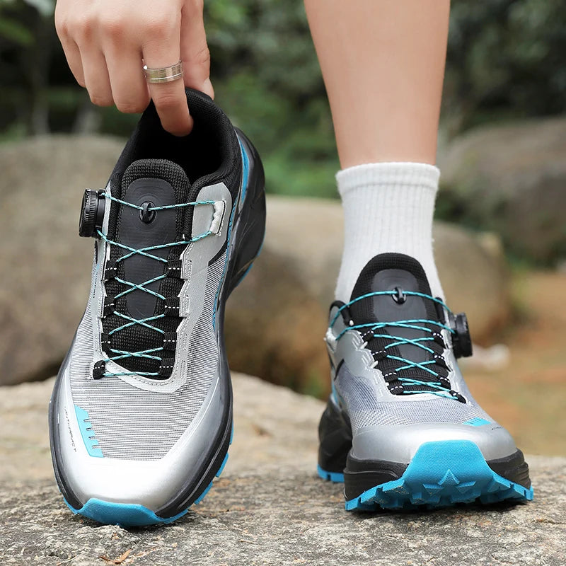 Chaussures de randonnée en plein air élégantes pour hommes, baskets de Trekking résistantes avec doublure chaude en peluche pour l'hiver