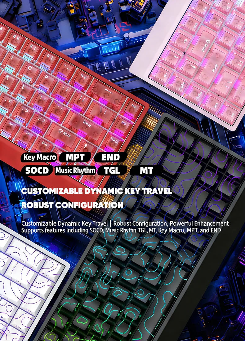 IROK Carotmas Mercury68 Mercury 68 Mercury68 Pro Mercury68 Max RT 0.001mm 8K kabelgebundene magnetische mechanische Gaming-Tastatur