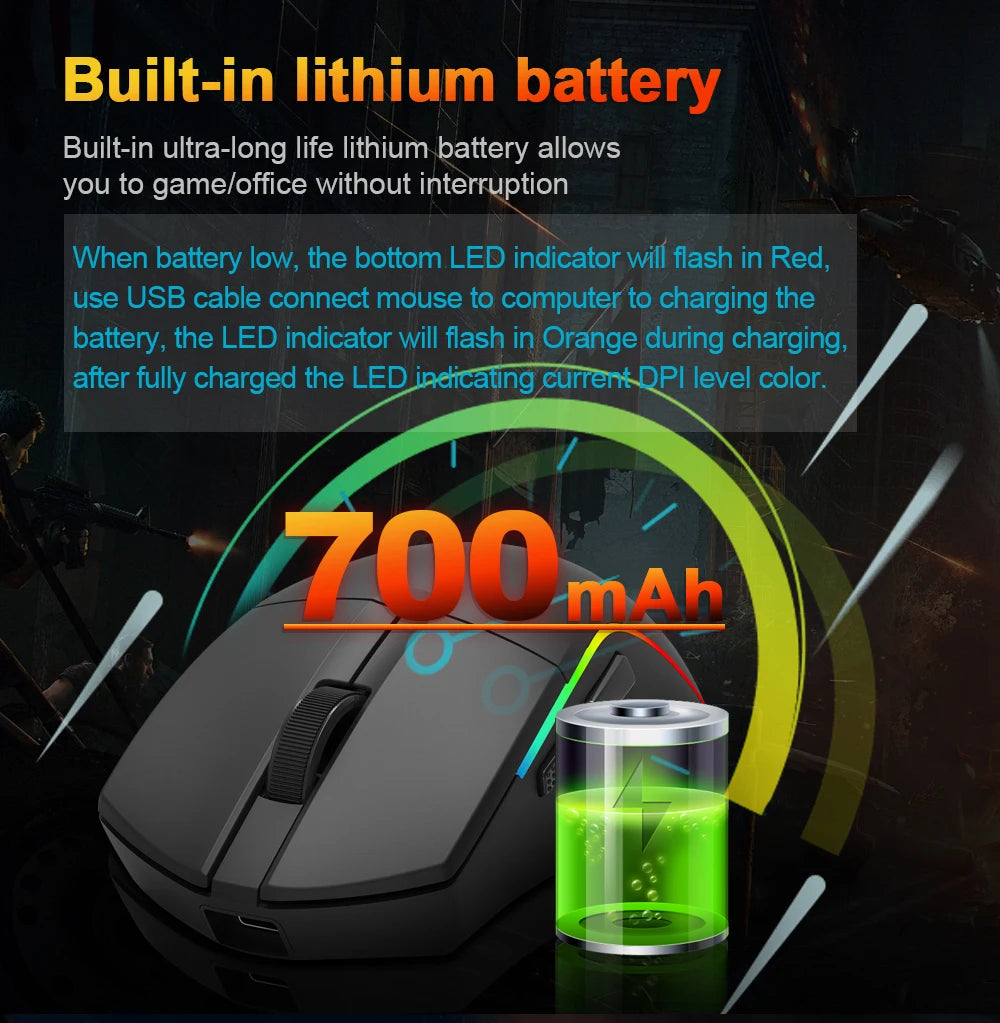 REDRAGON DEICIDE M816 PRO RGB USB Bluetooth-tuki 2.4G Langaton pelihiiri 26000 DPI 6 painiketta pelaajalle Langalliset hiiret tietokoneelle