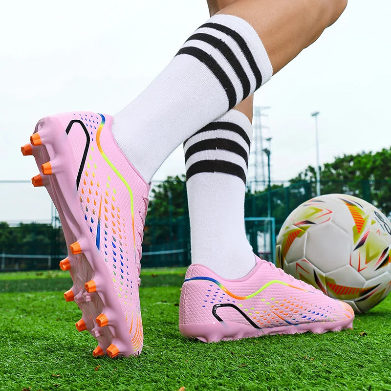 Chaussures de football pour enfants et jeunes, crampons antidérapants, respirants et légers, baskets d'entraînement pour garçons, enfants, matchs de football