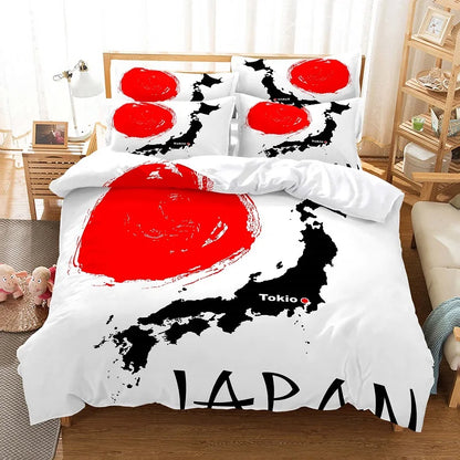 Set navlake za poplun s motivom bambusa u kineskom stilu, posteljina za mlade, platneni set navlake za poplun za krevet Queen Size, moderan set posteljine