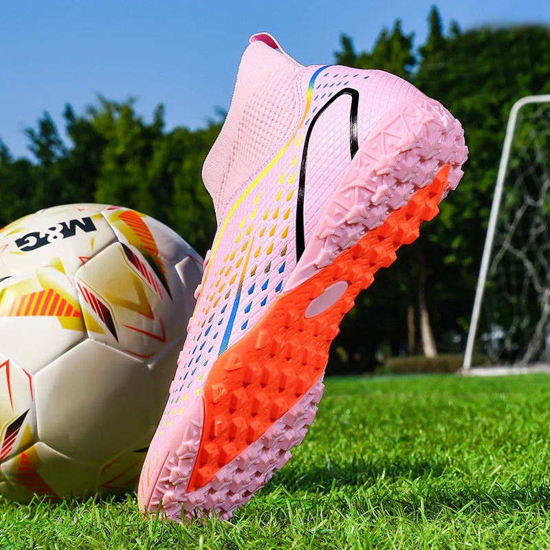 Men's Football Boots Professional Turf Futsal Match Grass Unisex Outdoor Training Soccer Shoes Soccer Cleats Non-slip Breathable