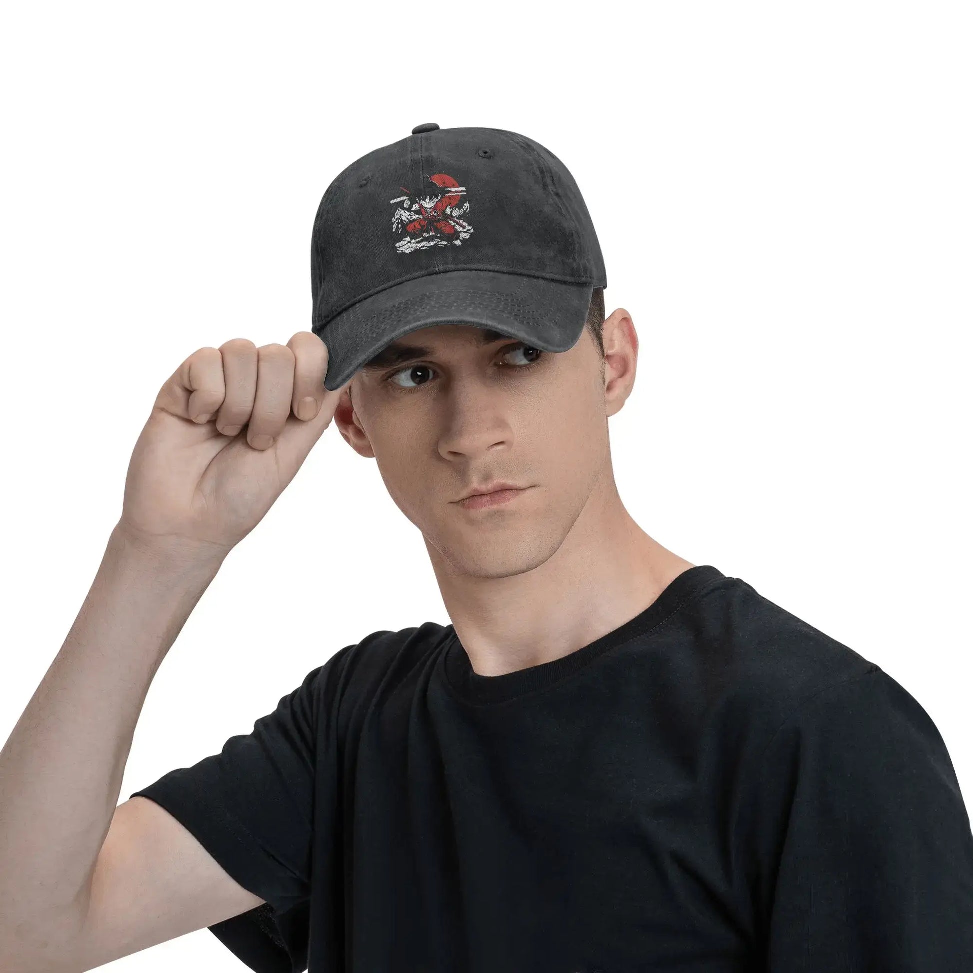 Kid Goku with Power Pole Dragon Ball Baseball Cap Distressed Denim Snapback Hat Men Women Outdoor Summer Adjustable Hats Cap, Produit gaming premium Fraquane