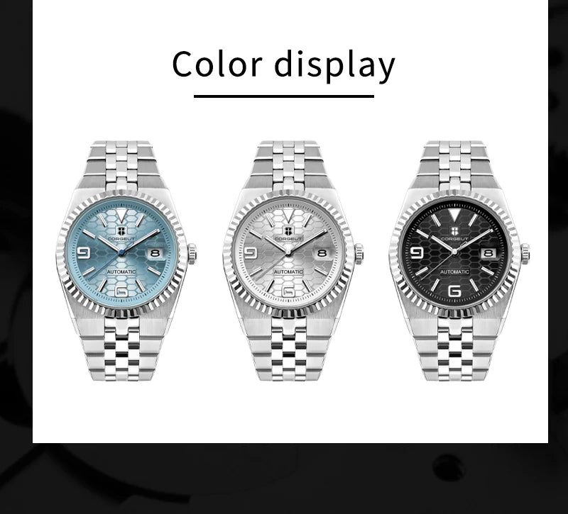 Custom Pilot Watch NH35 Automatic Mechanical Men Watch Sapphire Crystal Luminous 100M Water Resistant Cushion Case Dive Watch