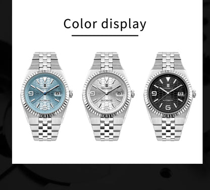 Custom Pilot Watch NH35 Automatic Mechanical Men Watch Sapphire Crystal Luminous 100M Water Resistant Cushion Case Dive Watch