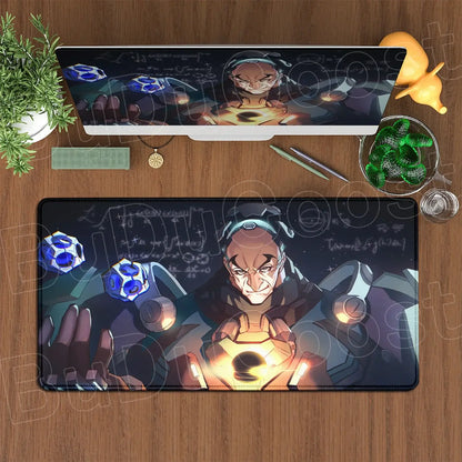Large XXL DIY Cool Overwatch Mouse Pad Keyboard Table Gaming Accessories Non-Slip Rubber Edge locking spped Laptop Rug desk Mat, produit gaming premium Fraquane