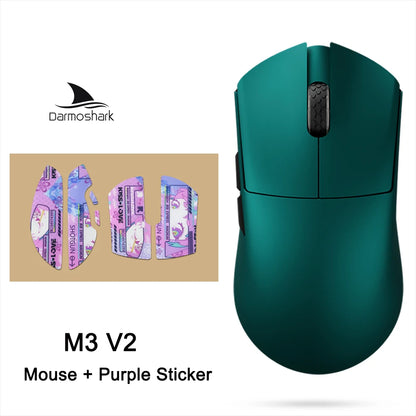 Souris gaming sans fil Darmoshark M3 V2 Tri-Mode 8K, capteur PAW3395, 26K DPI – Souris gaming ultra-légère pour PC et ordinateur portable