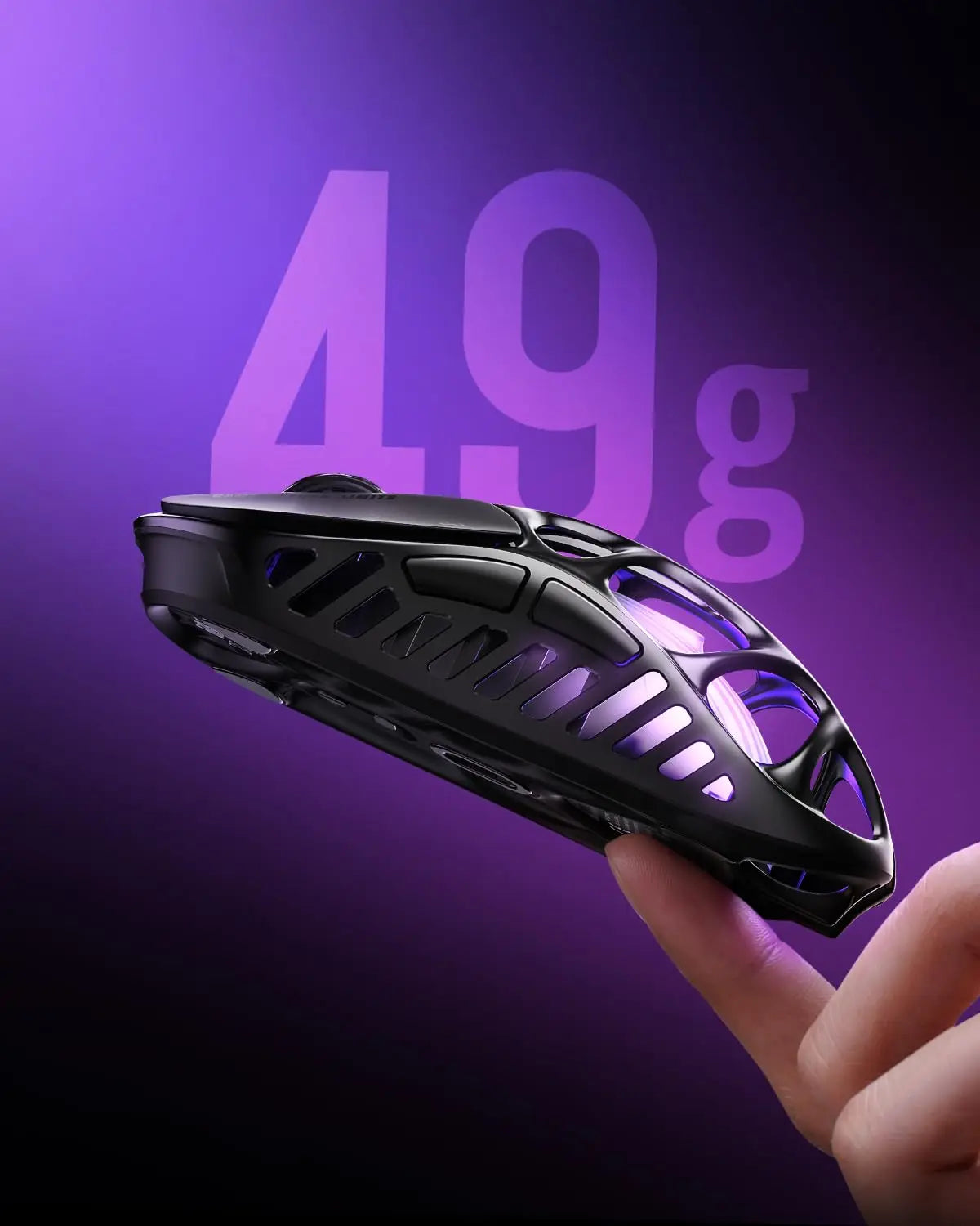 GravaStar Mercury X Ασύρματο Gaming Ποντίκι – Αισθητήρας PAW 3950 32,000 DPI, Ρυθμός Αναφοράς 1000Hz, Μόνο 49g, Κοίλο F από Κράμα Μαγνησίου