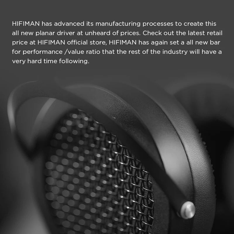 HIFIMAN SUNDARA Planar Magnetic Headphones Over-Ear HiFi Open-Back Headphones with Metal Casing High Fidelity Audio Design