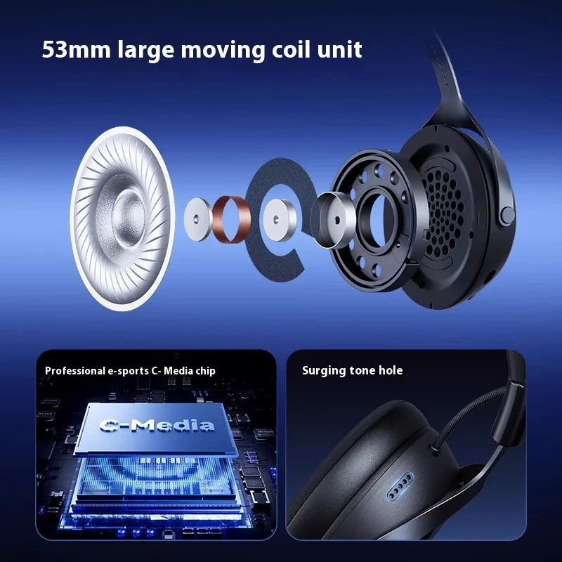 2025 Mchose X9 Headphone 3 Mode Bluetooth Headset Surround Sound Effect With Mic E-Sports Earphones Custom Accessories For Fps