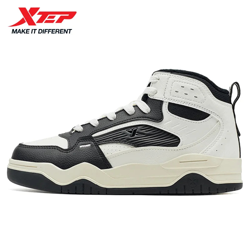 Sapatilhas Xtep Cutton para homem, estilo urbano, com amortecimento, macias, resistentes, envolvente, com rebote, para lazer e atividades ao ar livre, 875319370003