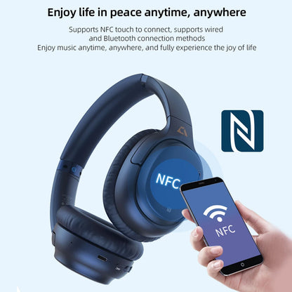 1Mii E700 Wireless Bluetooth Headphones with LDAC Hi-Res Audio, Active Noise Cancelling Bluetooth Headphones, HiFi Stereo Wireless Gaming Headset, 65-Hour Battery Life