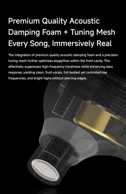 CVJ Vivian HiFi In Ear Earphones with 10mm Dynamic Driver, Wired Gaming Earphones, Detachable 0.78mm Cable, High Fidelity Sound Quality Earbuds