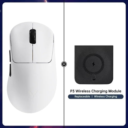 Rato Gaming Sem Fios Rapoo VT3S /VT3S MAX GEN-2, Taxa de Polling Sem Fios Real de 8K, Ultra Leve 49g, Autonomia até 750Hr