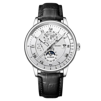 2026 New Luxury Men's Sport Watch Fashion Top Waterproof Luminous Leather Date Quartz Wristwatch Man's Clock