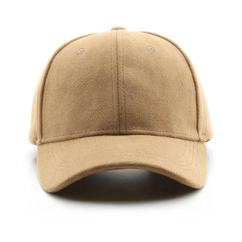 Afslappede baseballkasketter til kvinder og mænd – modekasketter i ruskind til efterår og vinter – udendørs solkasketter – snapback-kasketter – unisex-kasketter i ensfarvet design – hiphop-kasketter