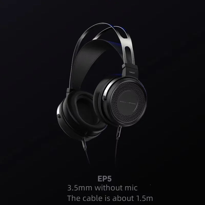 SIMGOT EP5 High-Performance 50mm Dynamic Driver Wired Headphones – HiFi Gaming Headset, Low Impedance, High Sensitivity, 7.1 Surround Sound