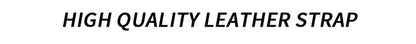 PONIGER Sapphire Crystal Glass Wrist Watch Painting Dial Man Leather Automatic Wristwatch MIYOTA 8219