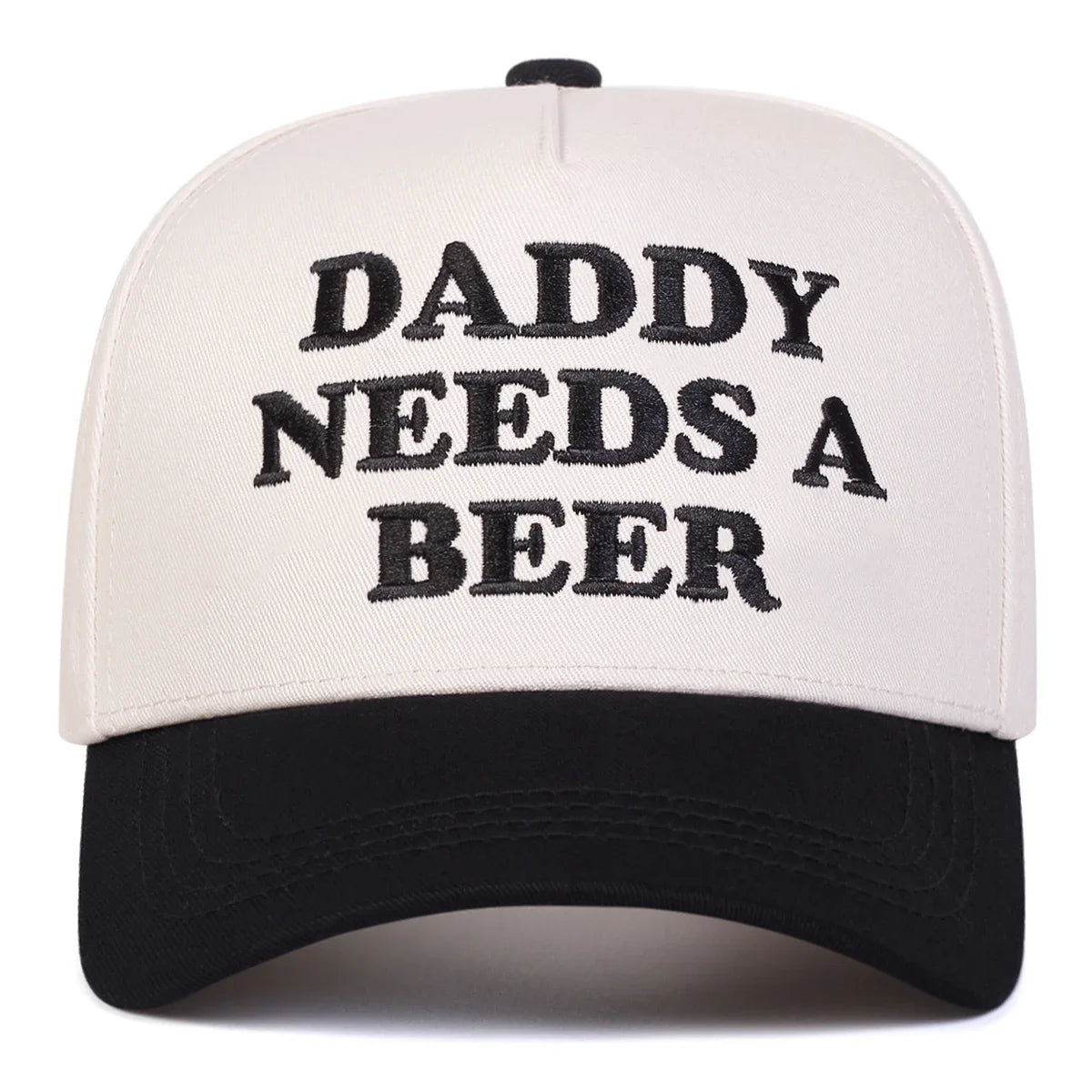 Cappellini da baseball unisex con ricamo "DADDY NEEDS A BEER", per primavera e autunno, da esterno, casual, regolabili, cappellino da sole, cappellino sportivo