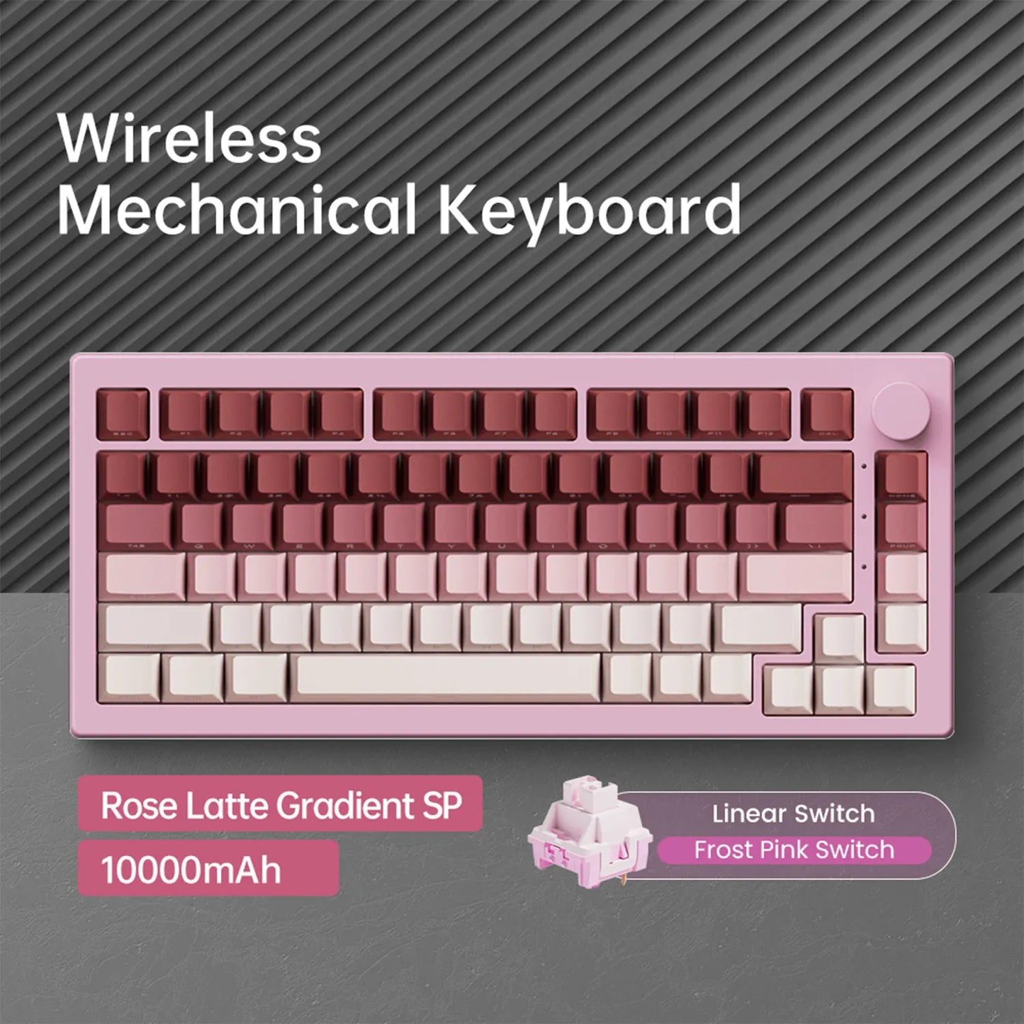 Akko 5075 V3 75% Mechanical Keyboard 8000/10000mAh 2.4GHz Wireless/ Wired Type-C/BT 5.0 Hot Swap RGB Gasket for Gaming Typing