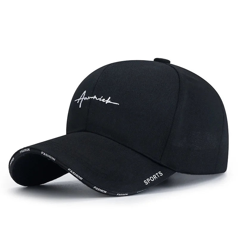 New baseball cap for spring and autumn, casual letter sunshade duckbill cap for young male and female students, couple hat